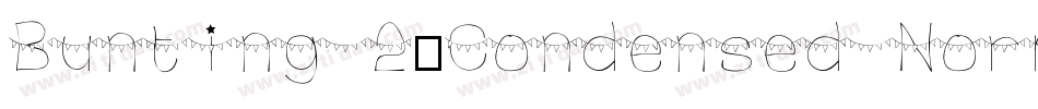 Bunting 2-Condensed Normal字体转换